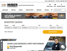 Tablet Screenshot of hubercars.net